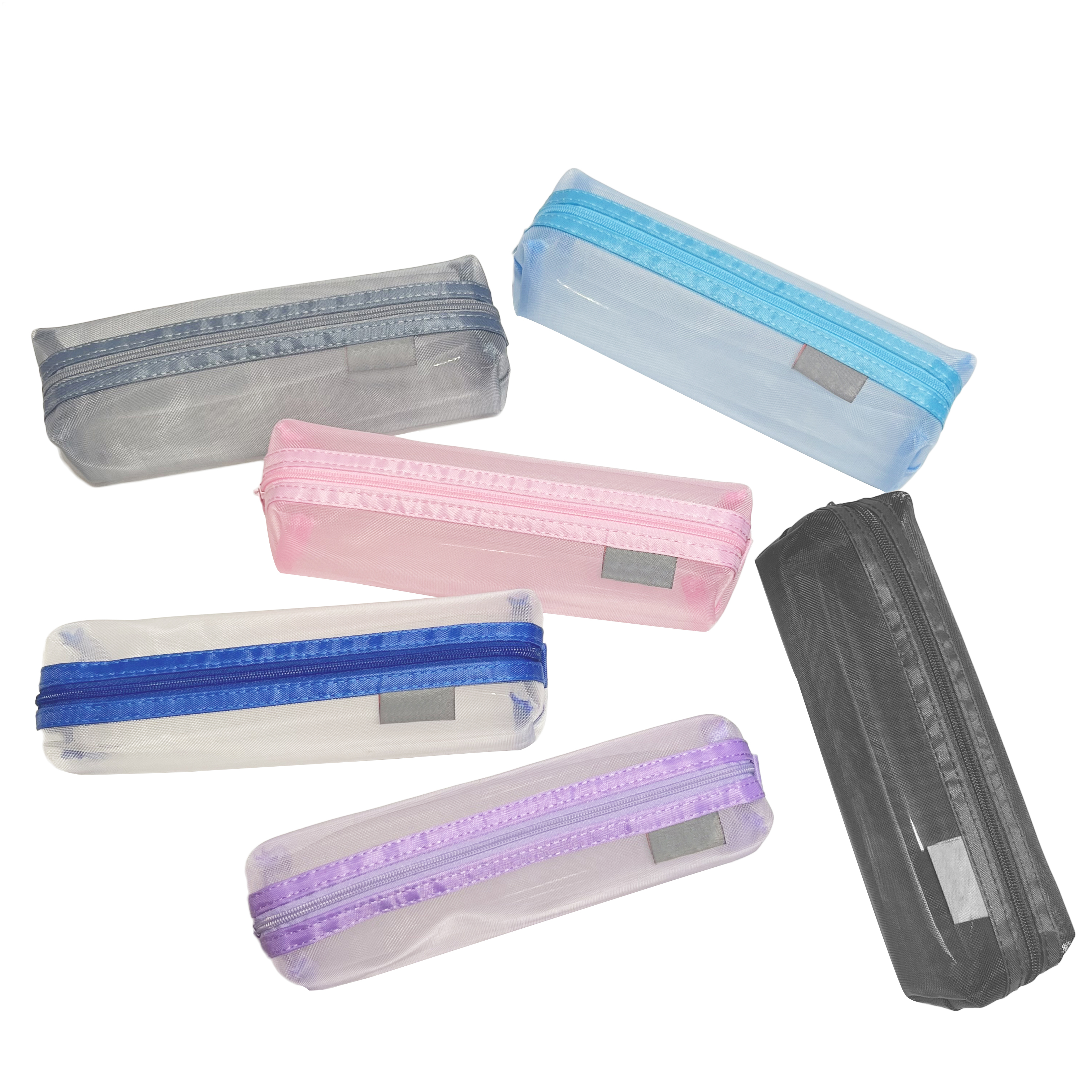 ɫɴʴNylon solid color mesh pencil case