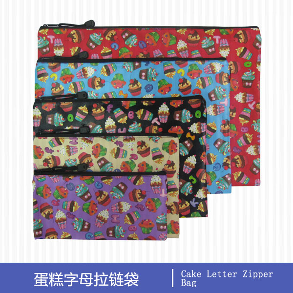 Cake Letter Zipper Bag 