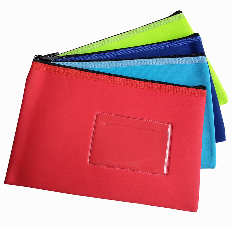 Name Card Window One Zipper Sponge Bag
