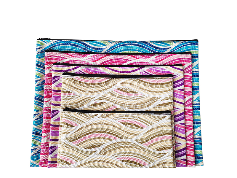 PVCPVC Pearl Grain Zipper Bag
