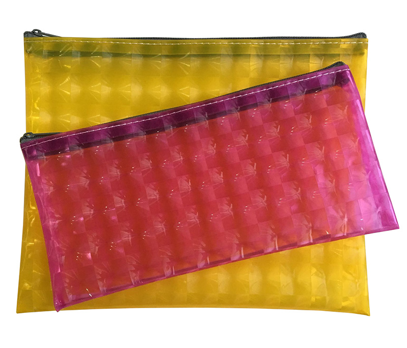 Gradient diamond EVA zipper bag