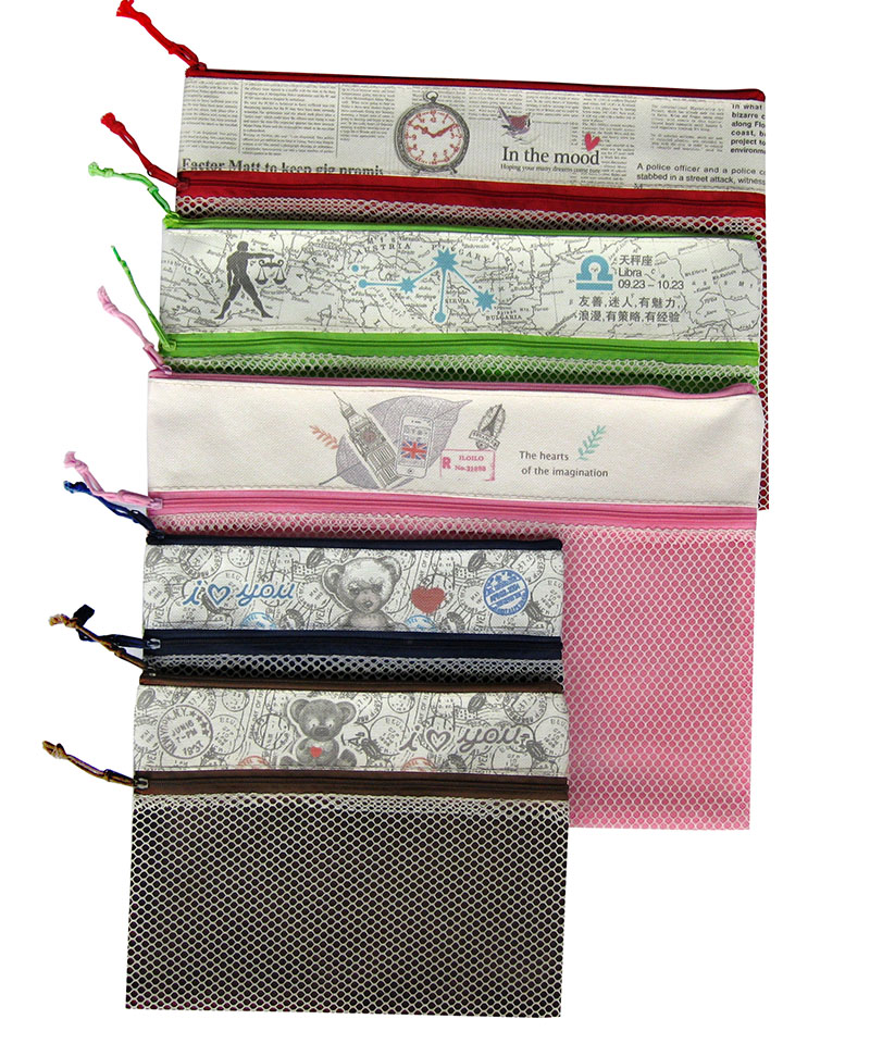 Baina Jeans Double Zipper Net Bag