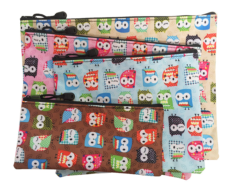 Owl Design Zipper Bag