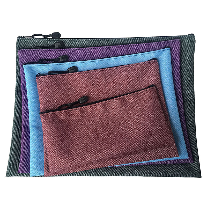 ɫ Plain coloured canvas zipper bag