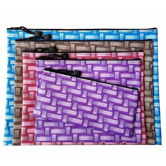 Woven Shape Zipper Bag