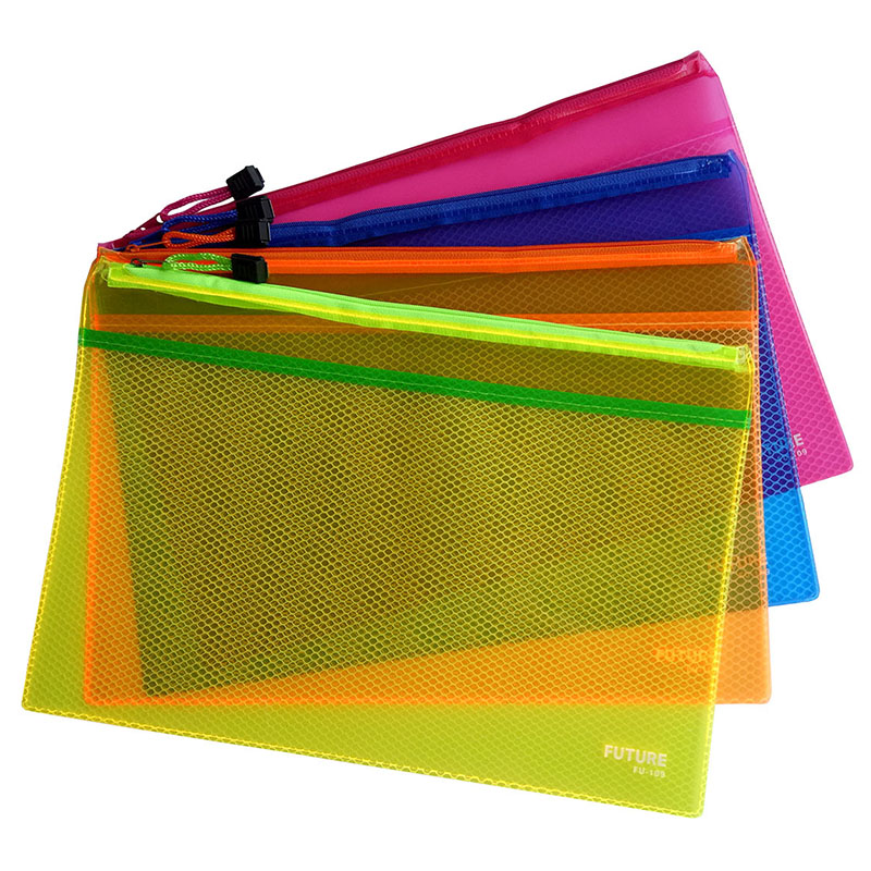  Jelly mesh zipper bag