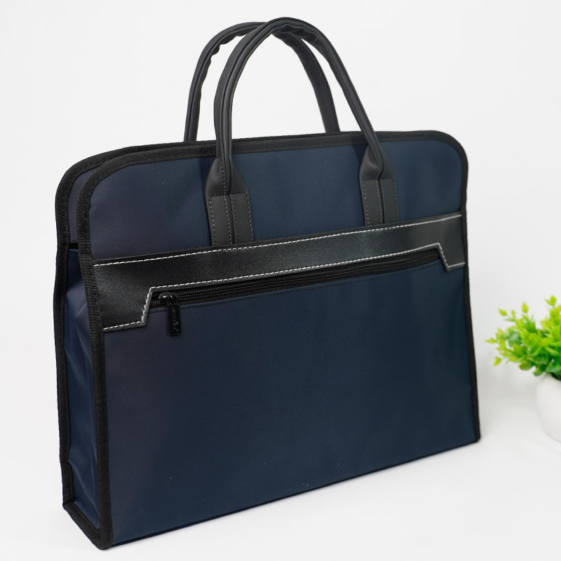 Three-dimensional double zipper handbag