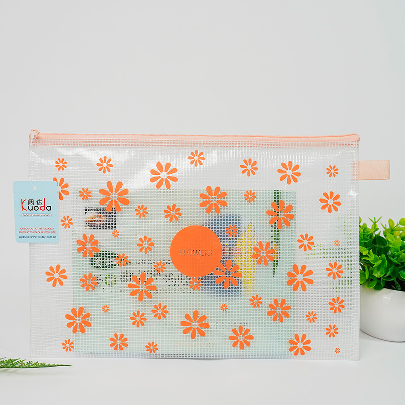 Pvc printing zipper bag