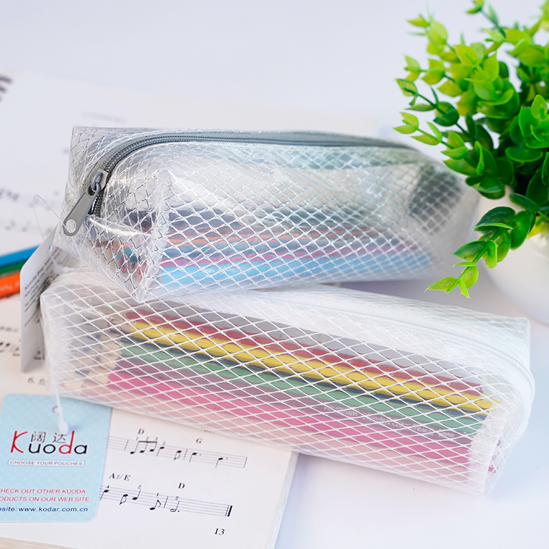 EVA gold mesh pencil case