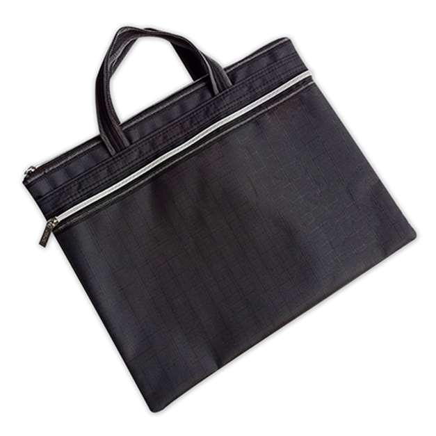 Man's double layer briefcase