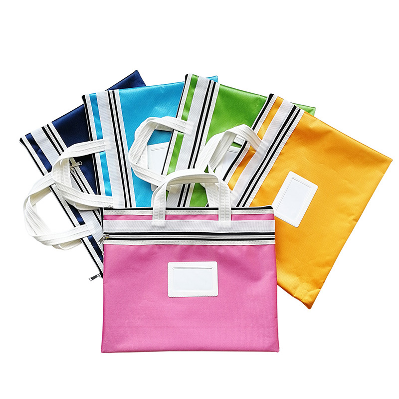 Colorful Jeans Double Zipper Handbag
