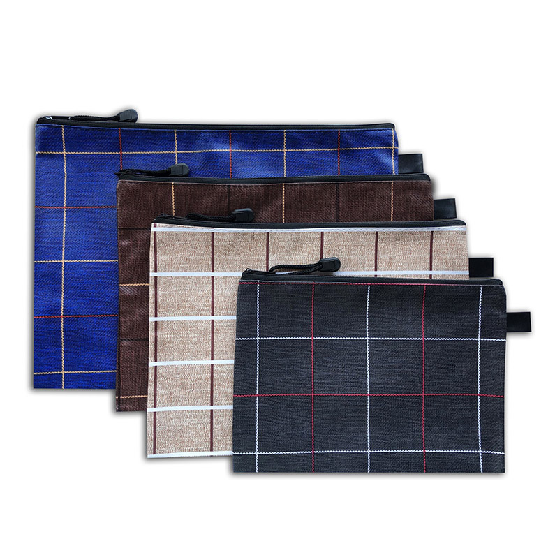 City wall line square mesh bag