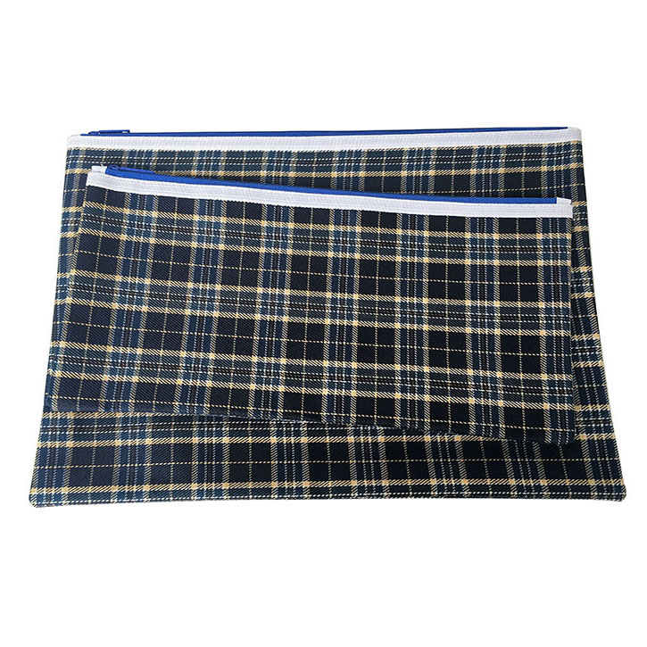 Single Zipper Grid Bag