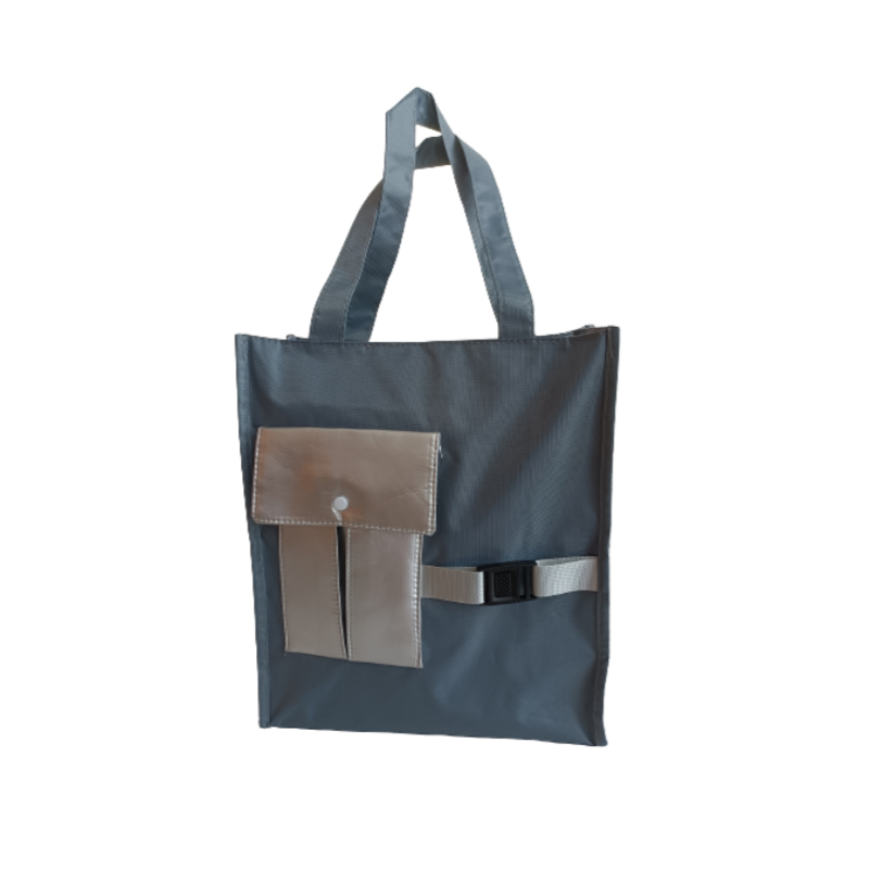 Blue Splicing Neutral Handbag