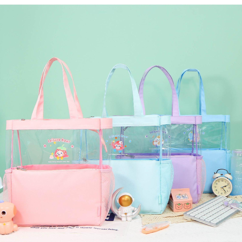 PVC Oxford Splicing Handbag