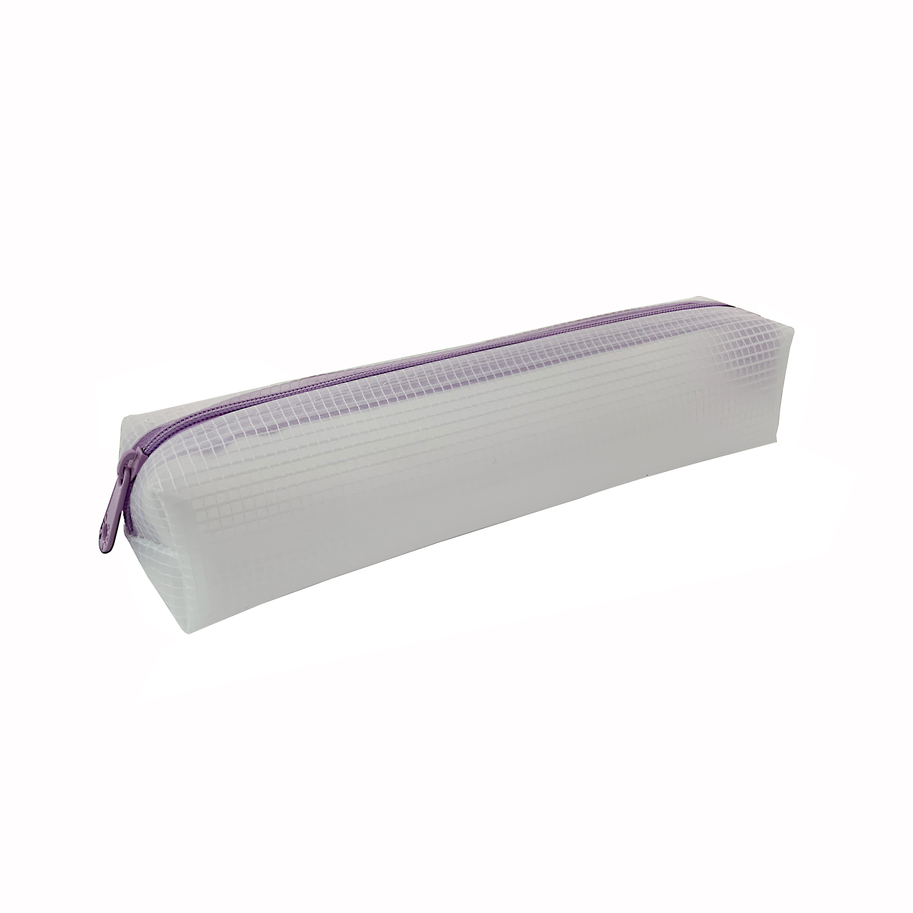 EVA single zipper transparent mesh bag