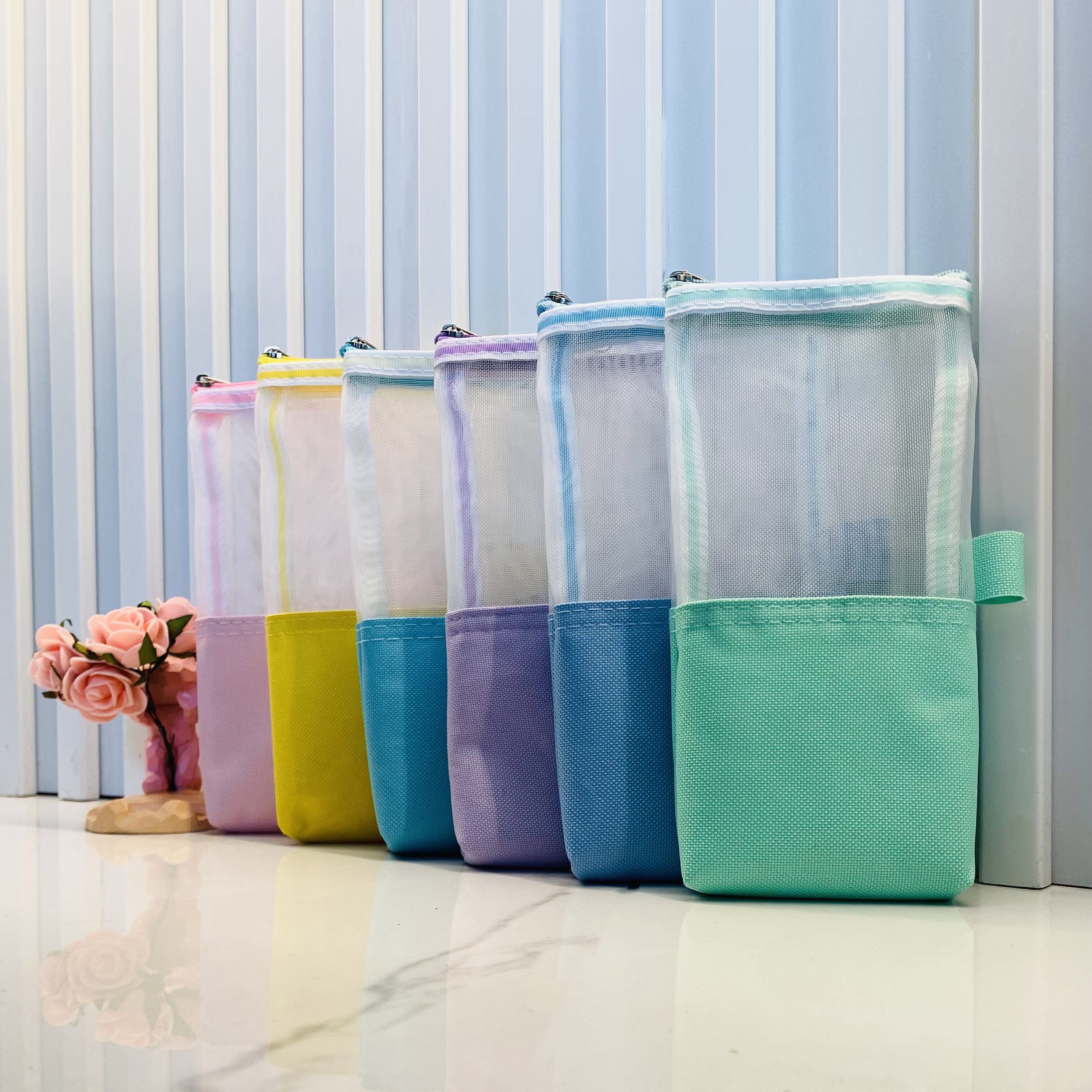 Multifunctional cloth with mesh pencil case