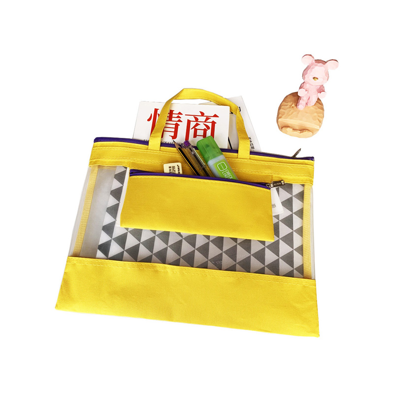 A4 horizontal single-layer tote bag/tuition bag