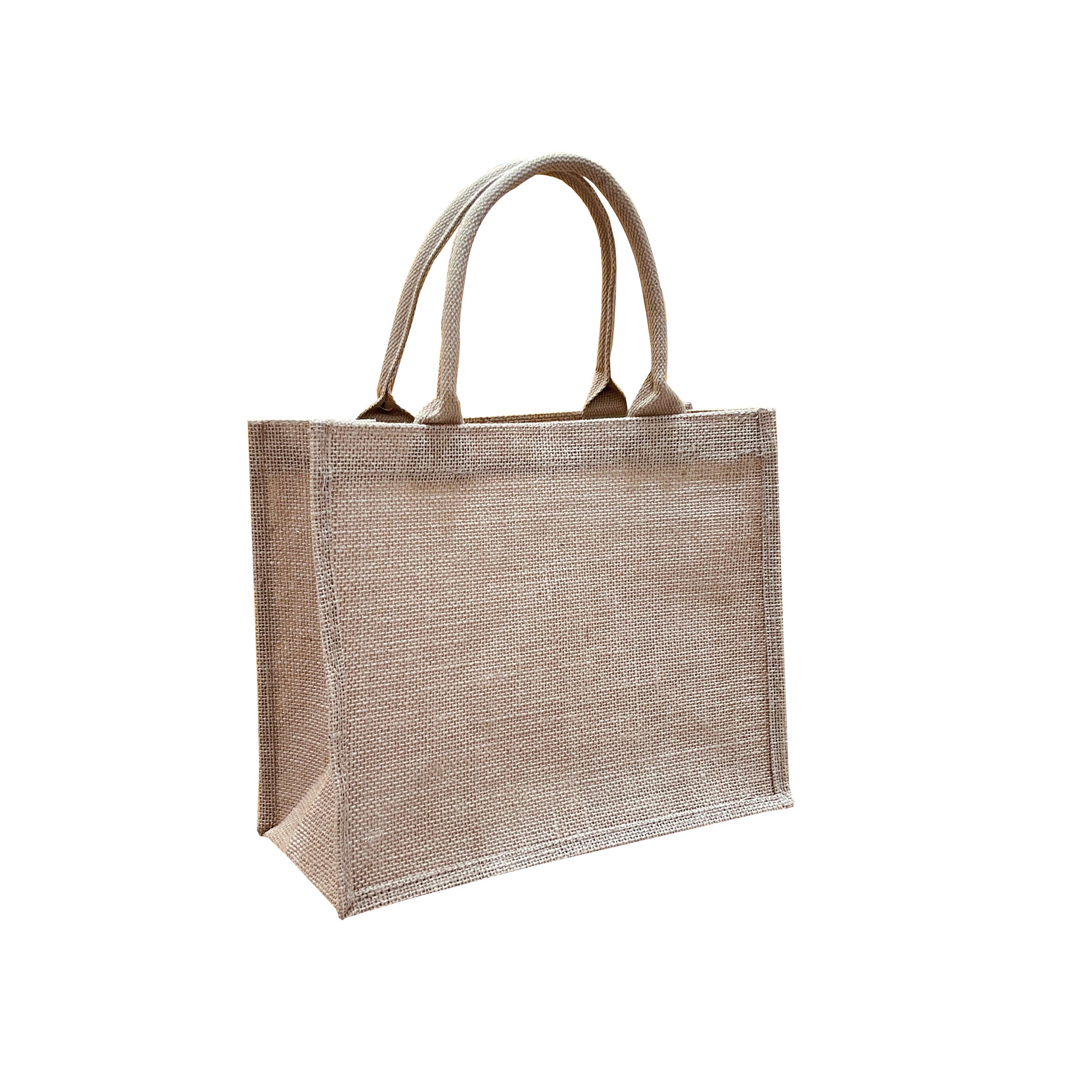 Single shoulder linen tote bag