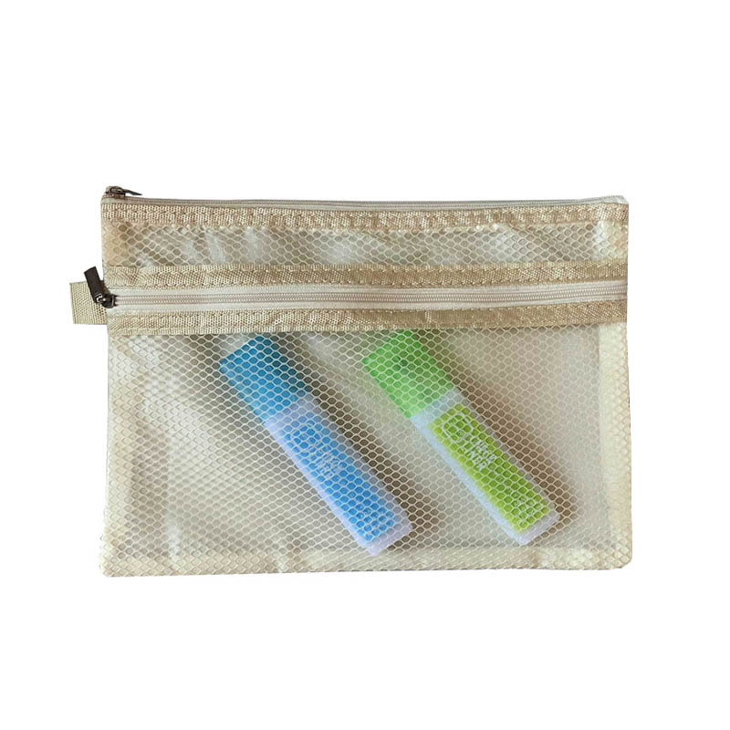 Nylon Oxford stitching Double Zipper Organizer