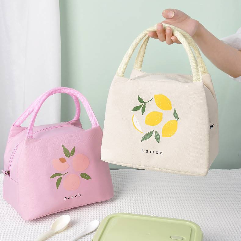 Oxford Printed Three-dimensional Insulated Bag