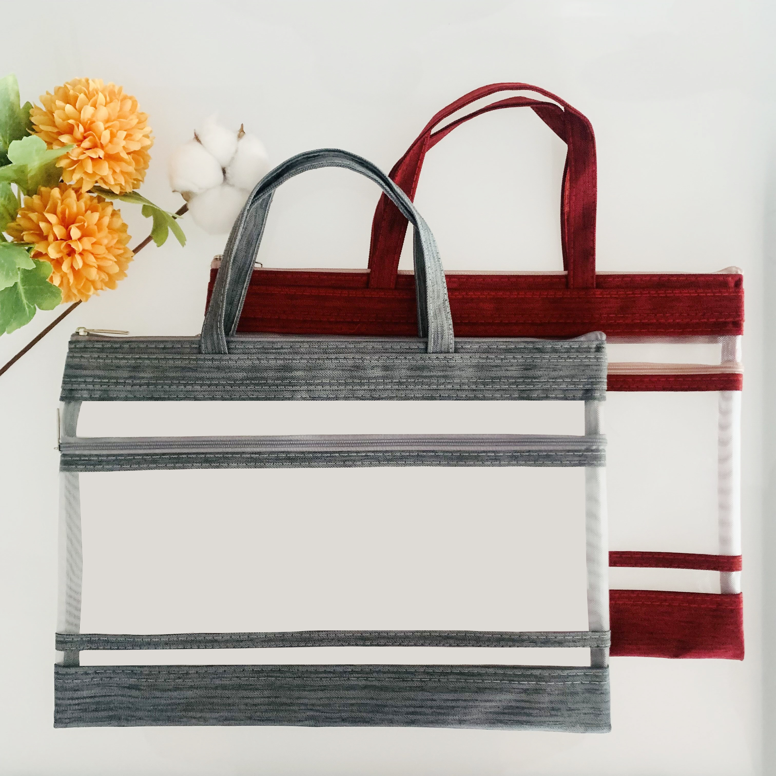 A4 Horizontal Double Layer Tote Bag/Tutoring Bag