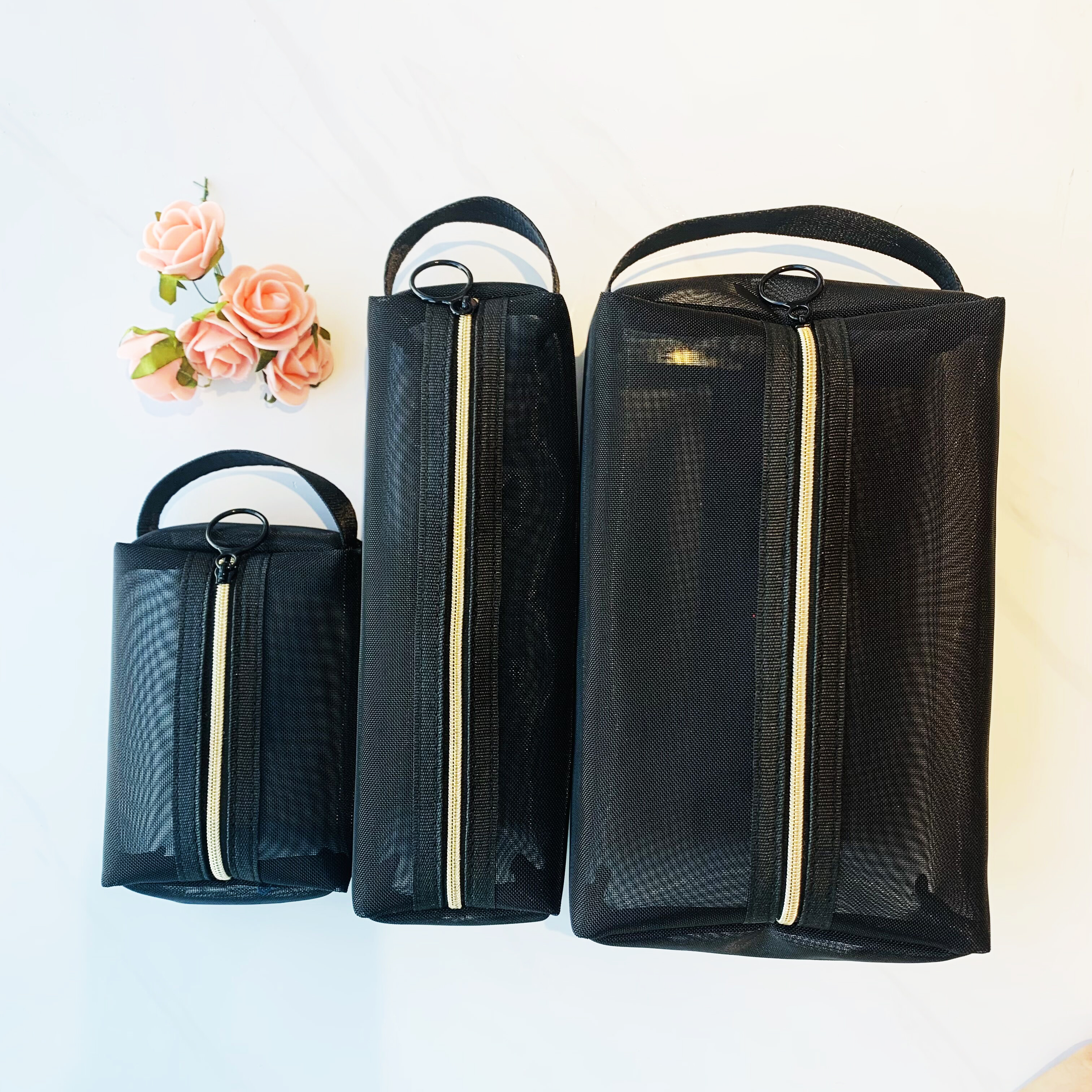 Nylon mesh wrist pencil case