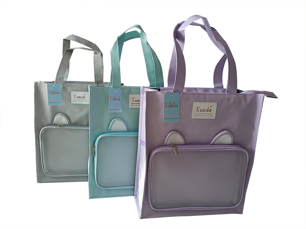 Handheld three-dimensional transparent pocket tutoring bag