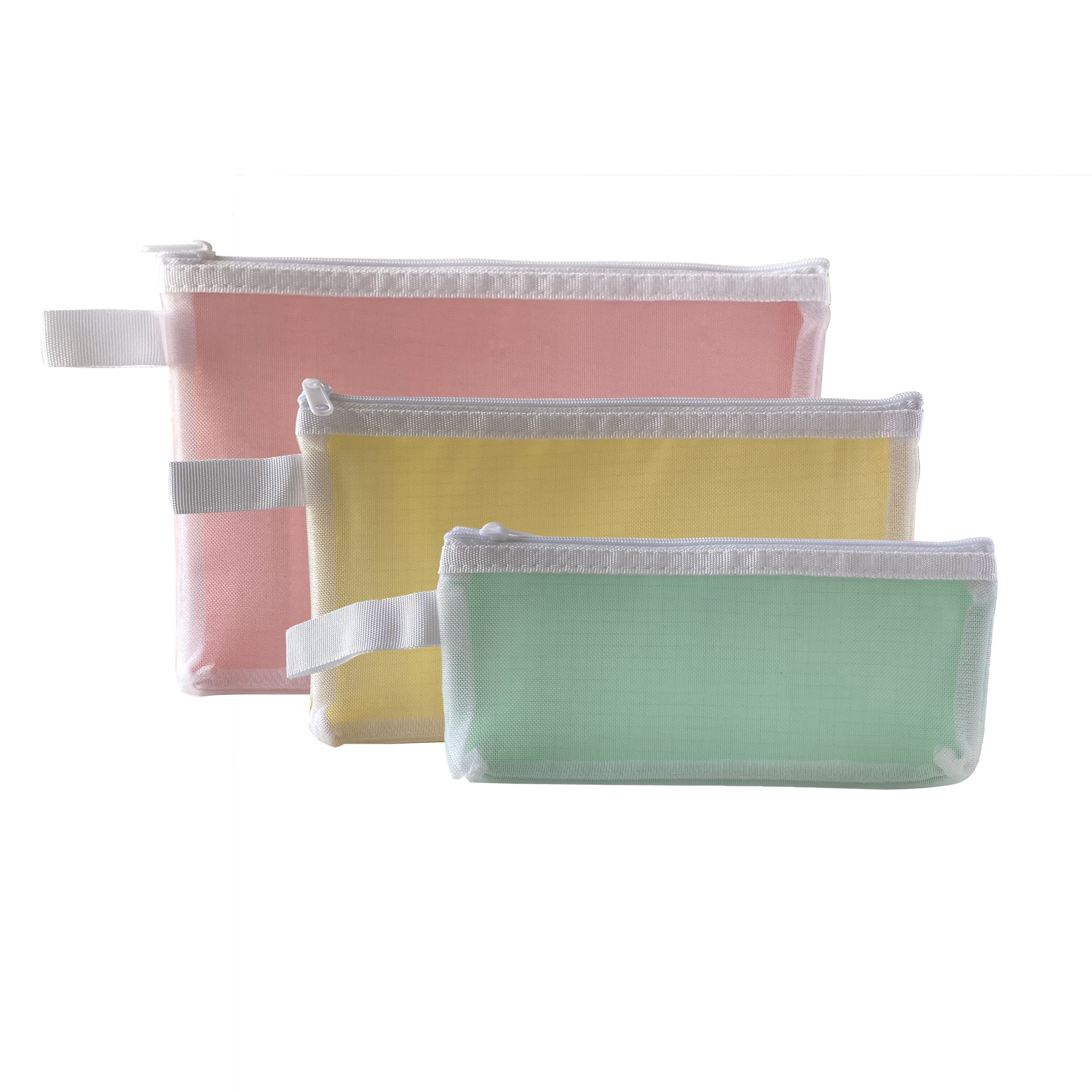 Mesh patchwork plaid bag