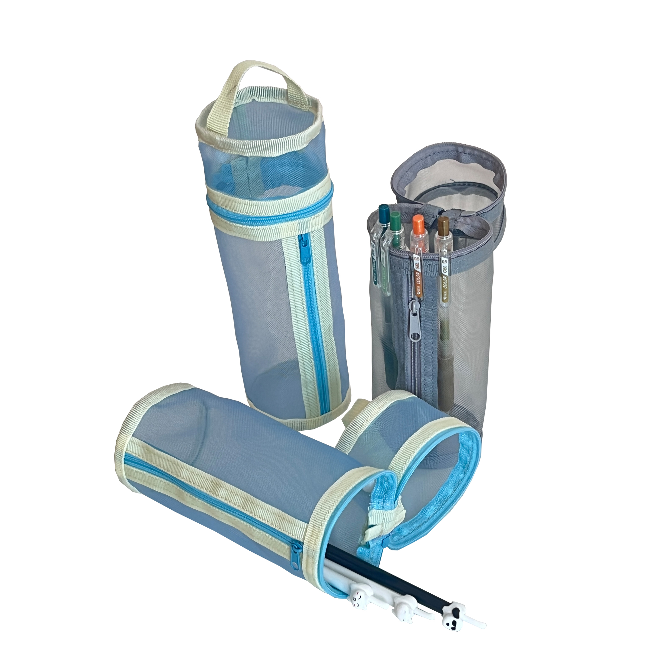 Cylindrical Vertical Pen Case