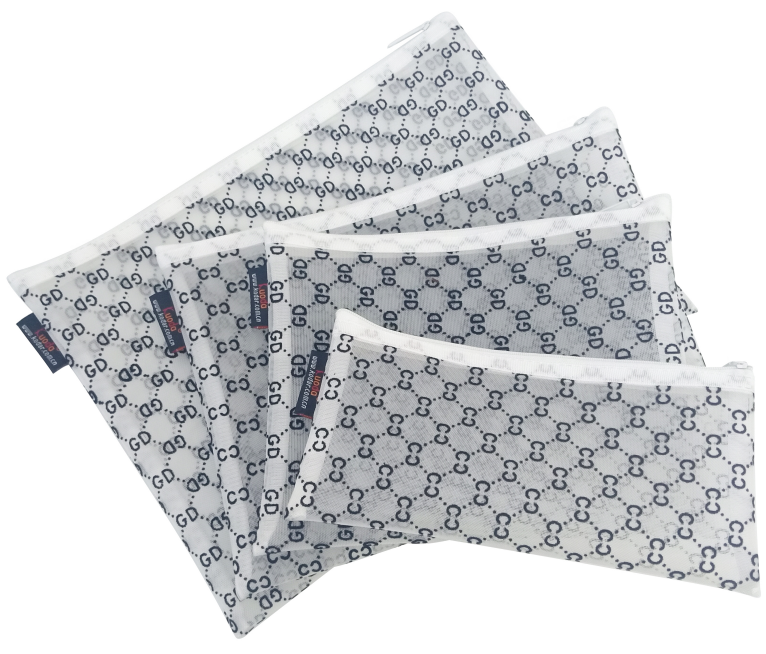 CC Flocking nylon mesh bag