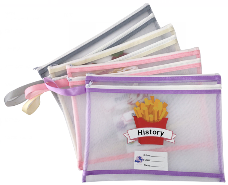 Nylon suject double zipper wrist bag